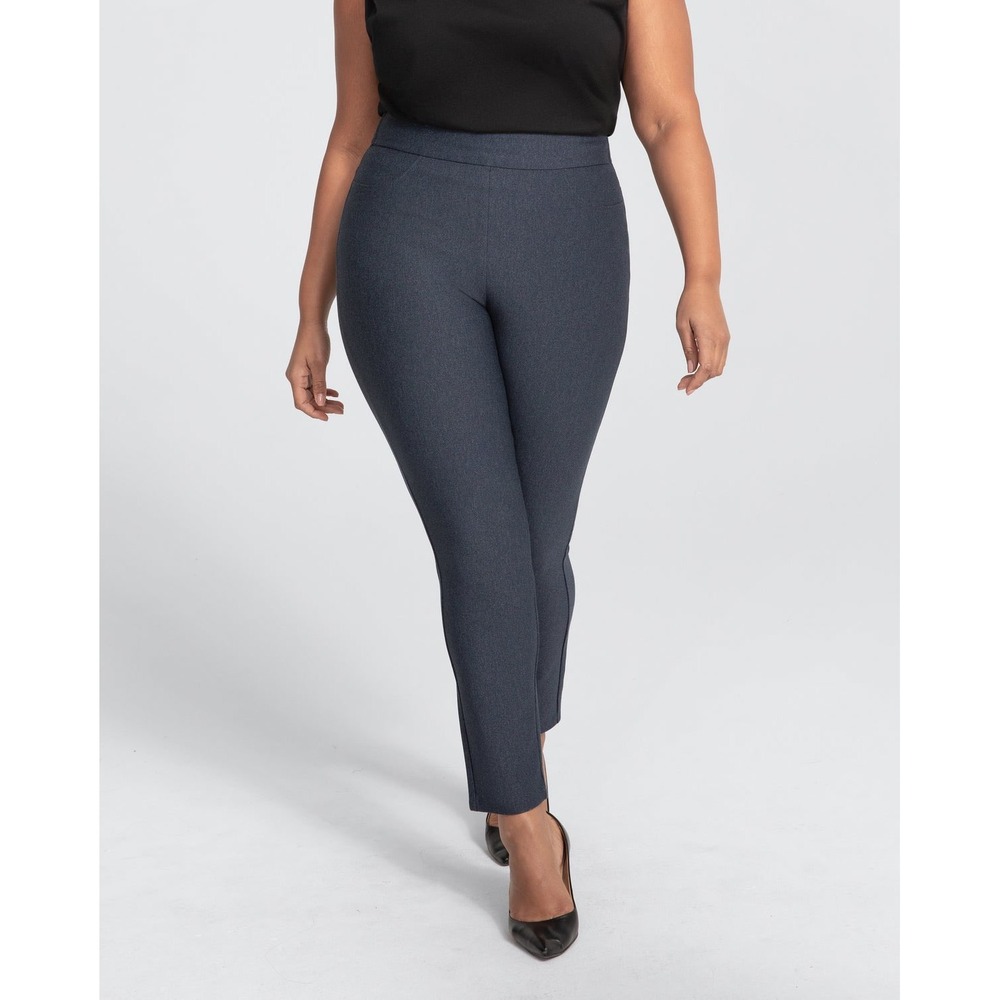 Honeylove EverReady Pants Stormy Blue High Waist Tapered Shaping Leggings XL